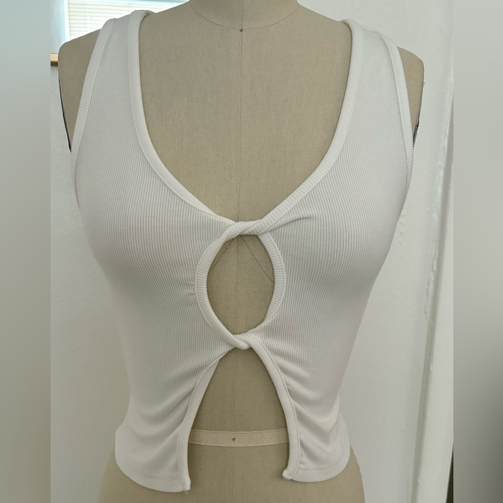 Miss Lola White Cut-Out Top